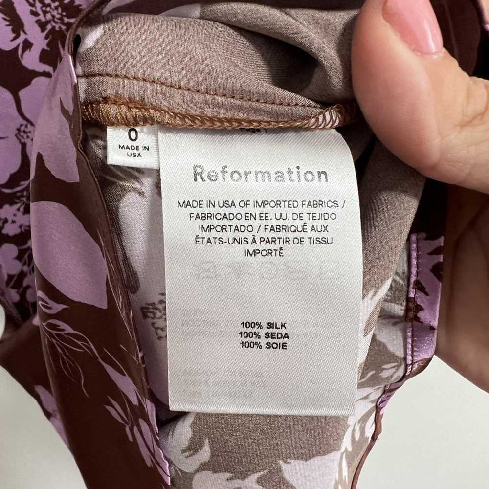 Reformation Silk mid-length dress - image 8
