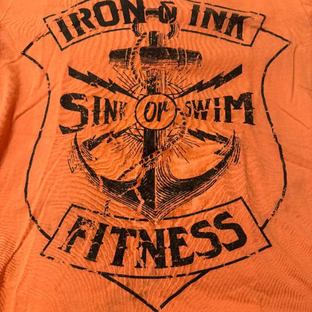 Iron & Ink Fitness Sink or Swim Fitness Salmon T-… - image 2
