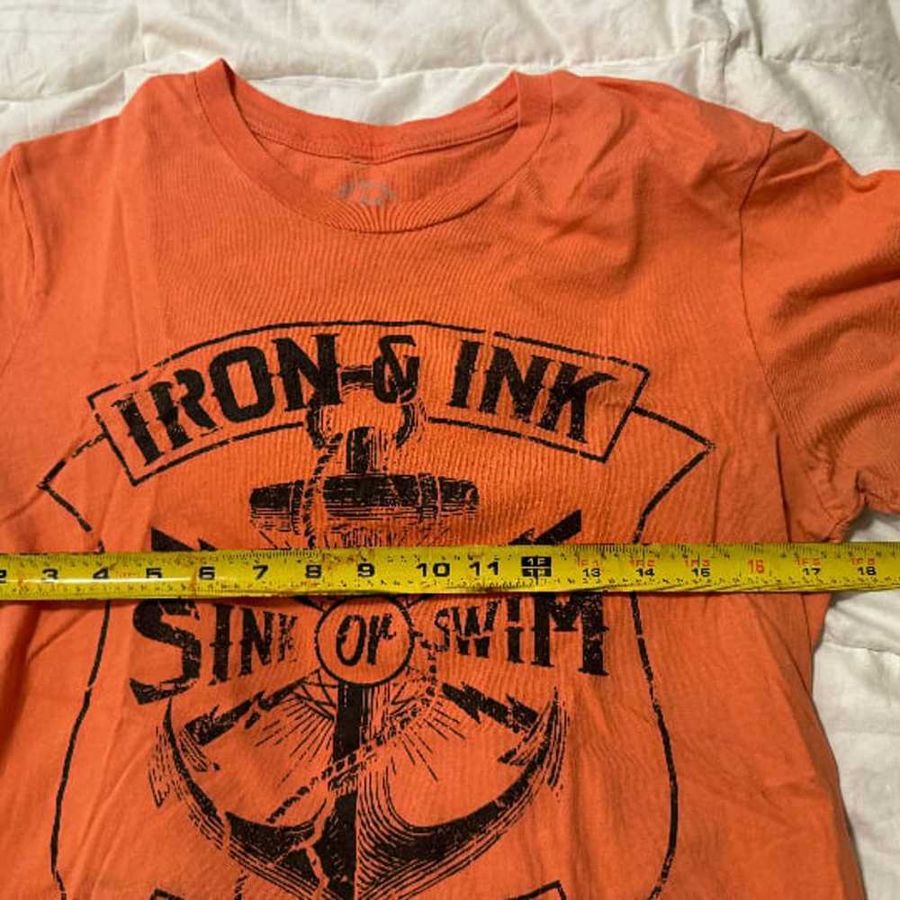 Iron & Ink Fitness Sink or Swim Fitness Salmon T-… - image 3