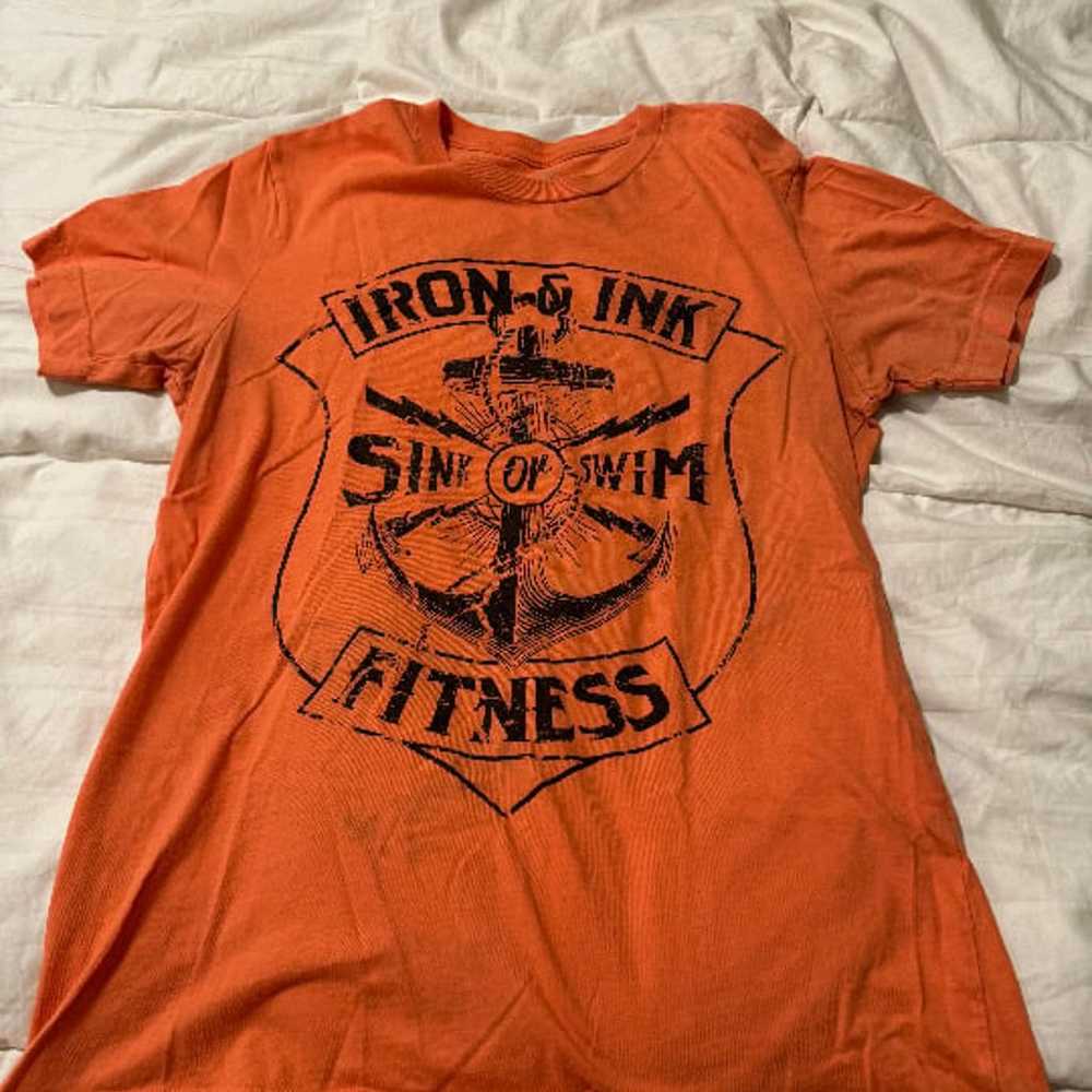 Iron & Ink Fitness Sink or Swim Fitness Salmon T-… - image 6