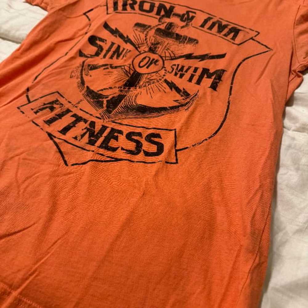 Iron & Ink Fitness Sink or Swim Fitness Salmon T-… - image 9