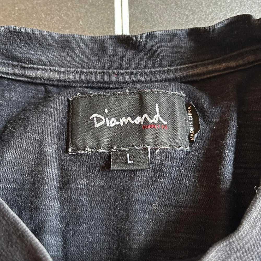 Diamond Supply Co. Men's Black and Grey T-shirt - image 7
