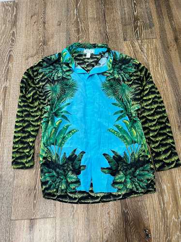 H&M × Versace Versace h&m crocodile palm tree silk