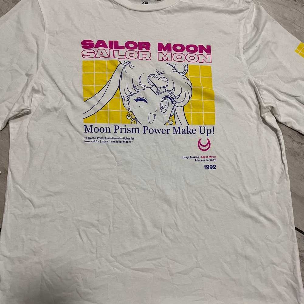 Men’s white long sleeve Sailor Moon anime shirt - image 2