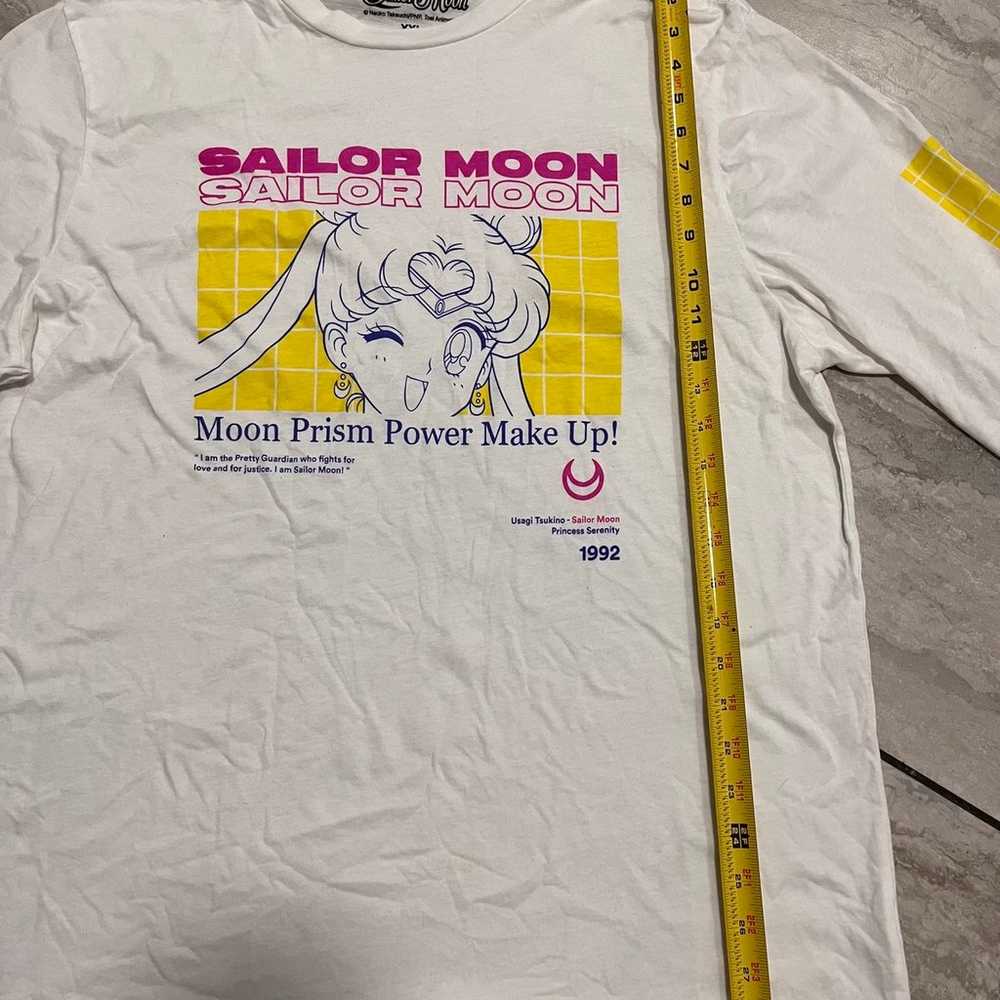 Men’s white long sleeve Sailor Moon anime shirt - image 9