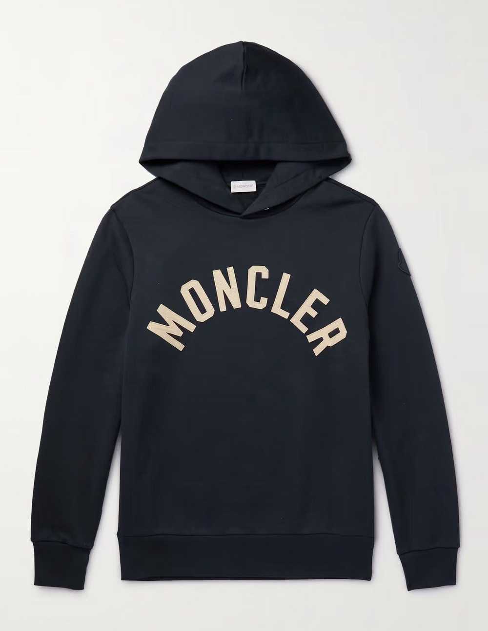 Moncler Moncler Arch Logo Hoodie Navy - image 1