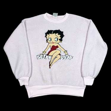 Other Betty Boop Deep Pile Fleece Pink Stained Sw… - image 1