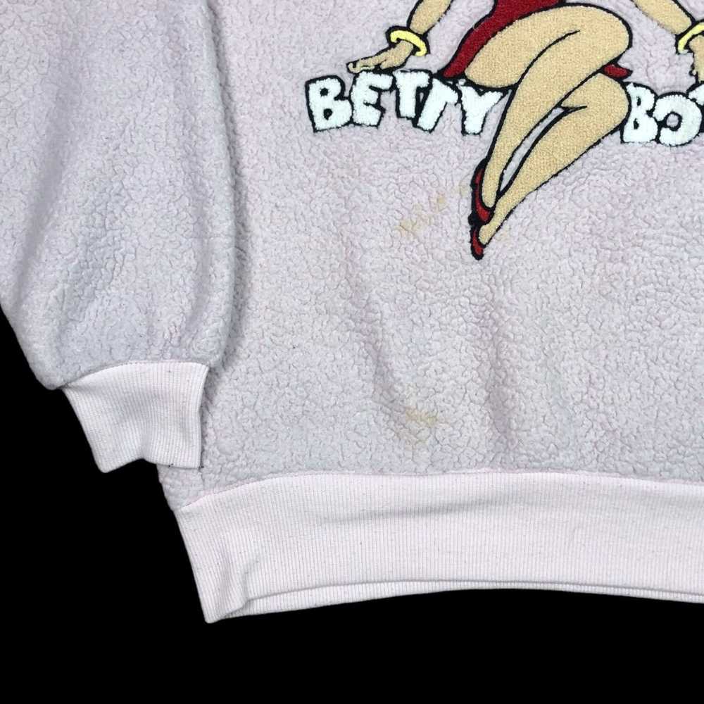 Other Betty Boop Deep Pile Fleece Pink Stained Sw… - image 3