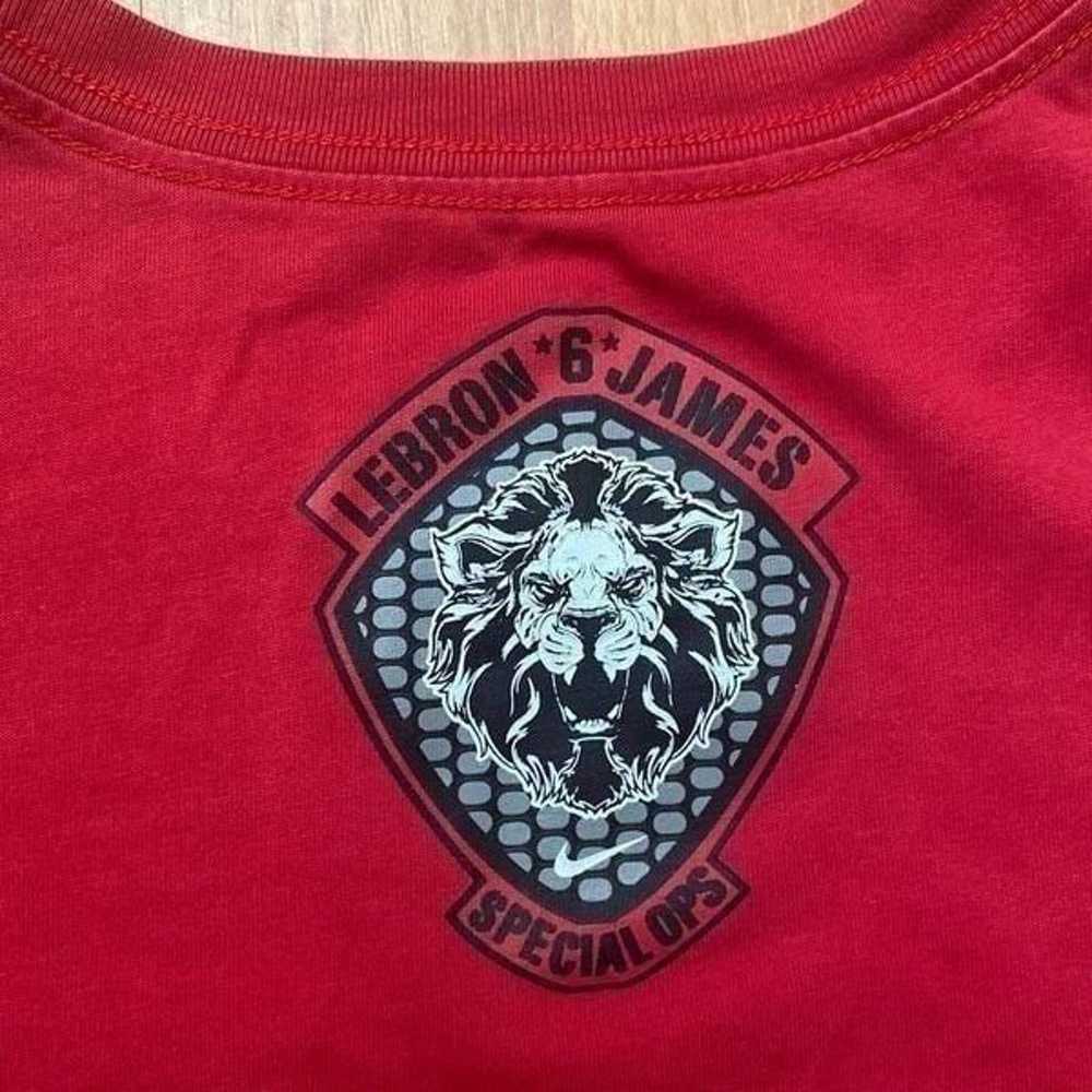 Nike Lebron James Combat Dri-Fit Red T Shirt Men … - image 5