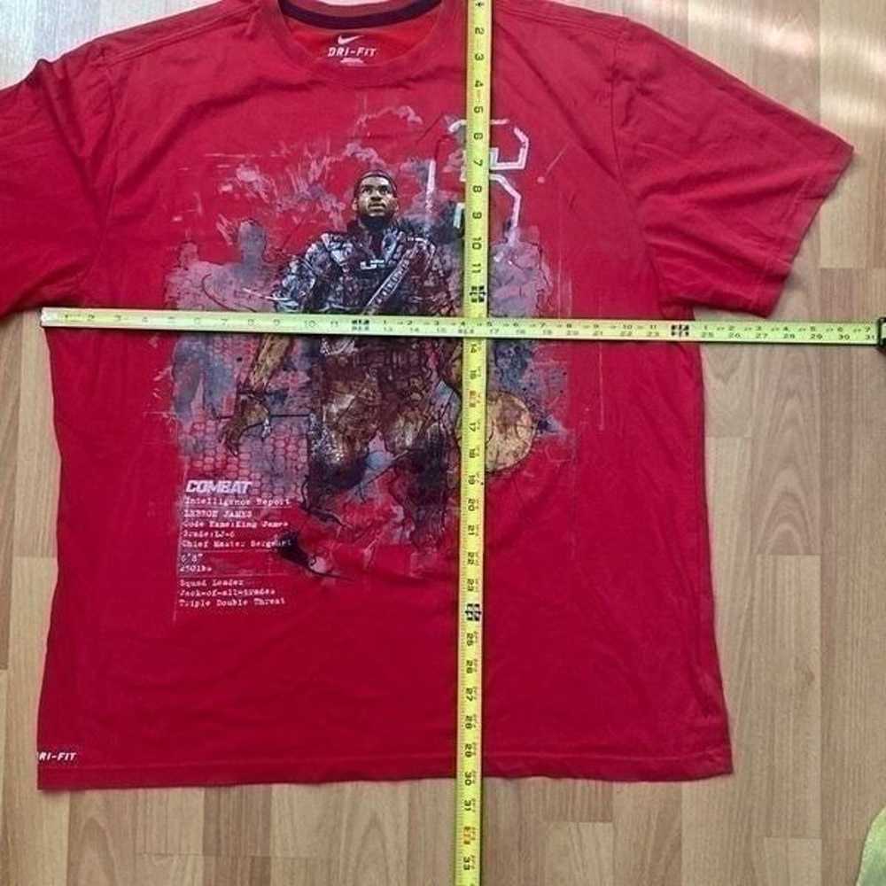 Nike Lebron James Combat Dri-Fit Red T Shirt Men … - image 7