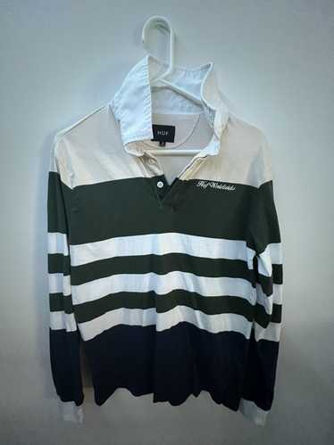 Huf striped collared long sleeve
