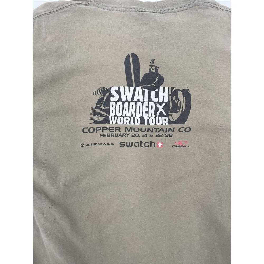 Swatch boarder x world tour 1998 vintage shirt ra… - image 11