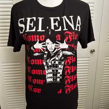 Selena Como La Flor Shirt Small Black Red White S… - image 1