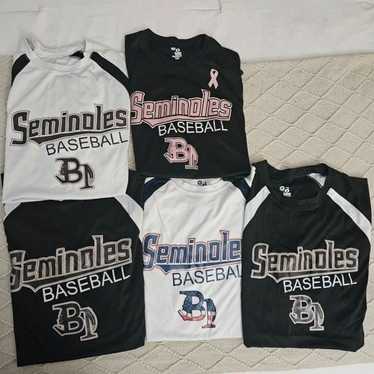 Seminoles Short Sleeve Baseball Tee lot of 5 Size 