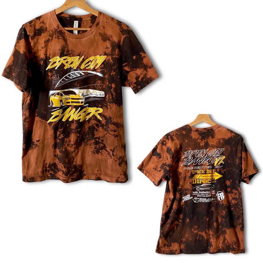 Custom Bleached 'Brew City Banger' Graphic T-Shirt - image 1