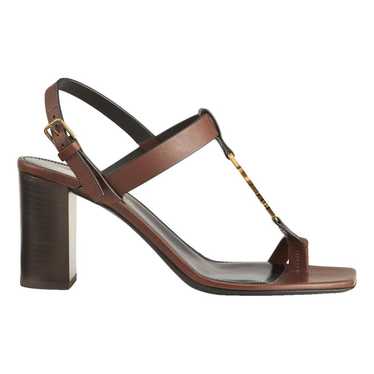 Saint Laurent Cassandra leather sandal - image 1