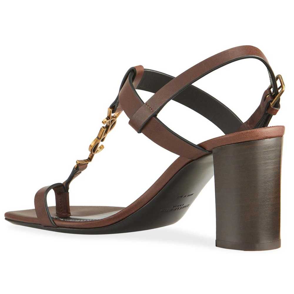 Saint Laurent Cassandra leather sandal - image 5