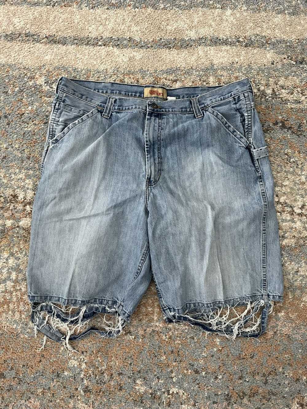 Old Navy Y2K VTG OLD NAVY PAINTERS Jeans Shorts 4… - image 1