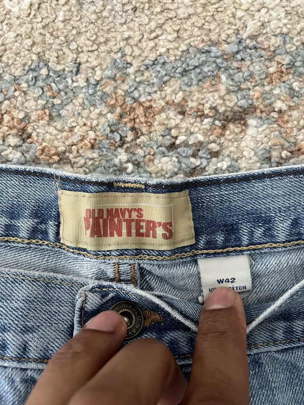 Old Navy Y2K VTG OLD NAVY PAINTERS Jeans Shorts 4… - image 4