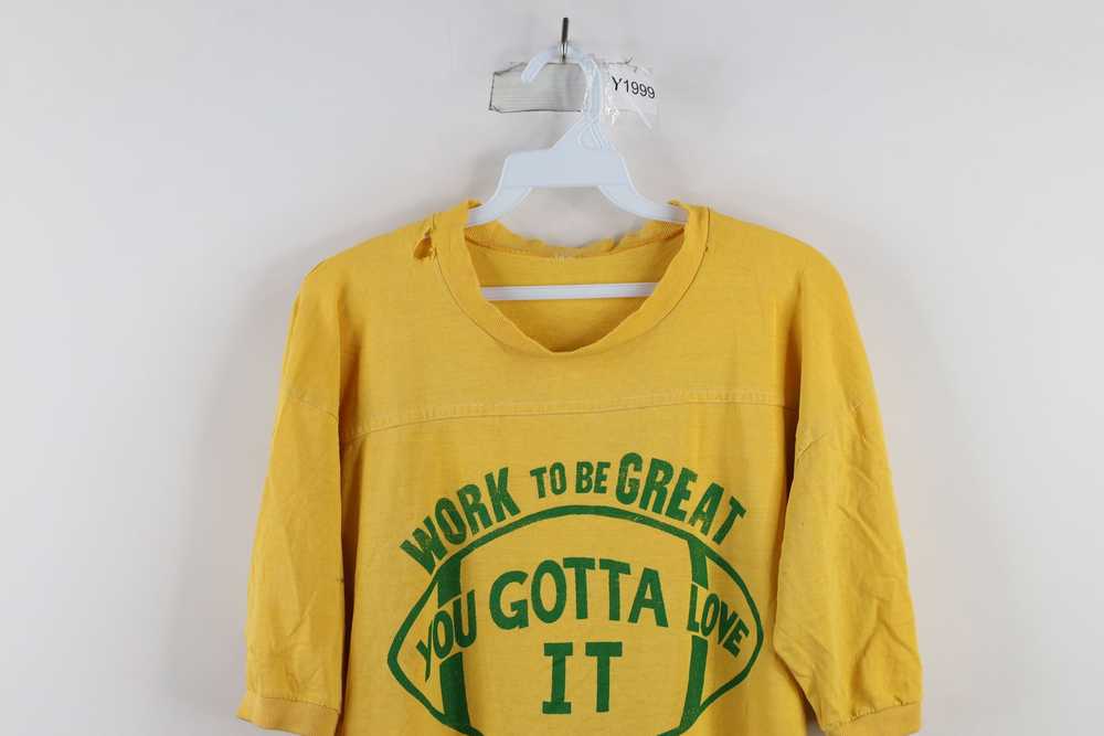 Vintage Vintage 70s Work to Be Great Football Jer… - image 2