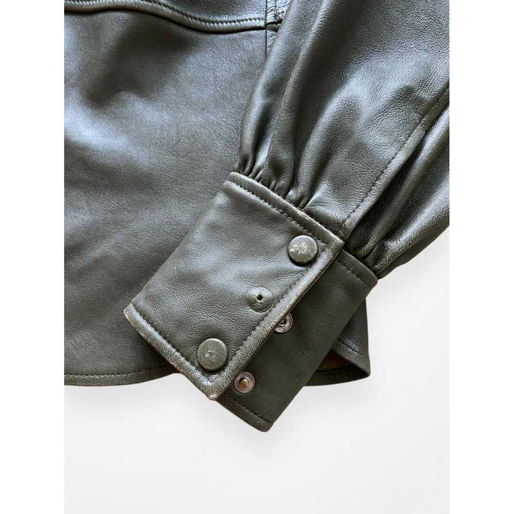 Ganni Leather biker jacket - image 10