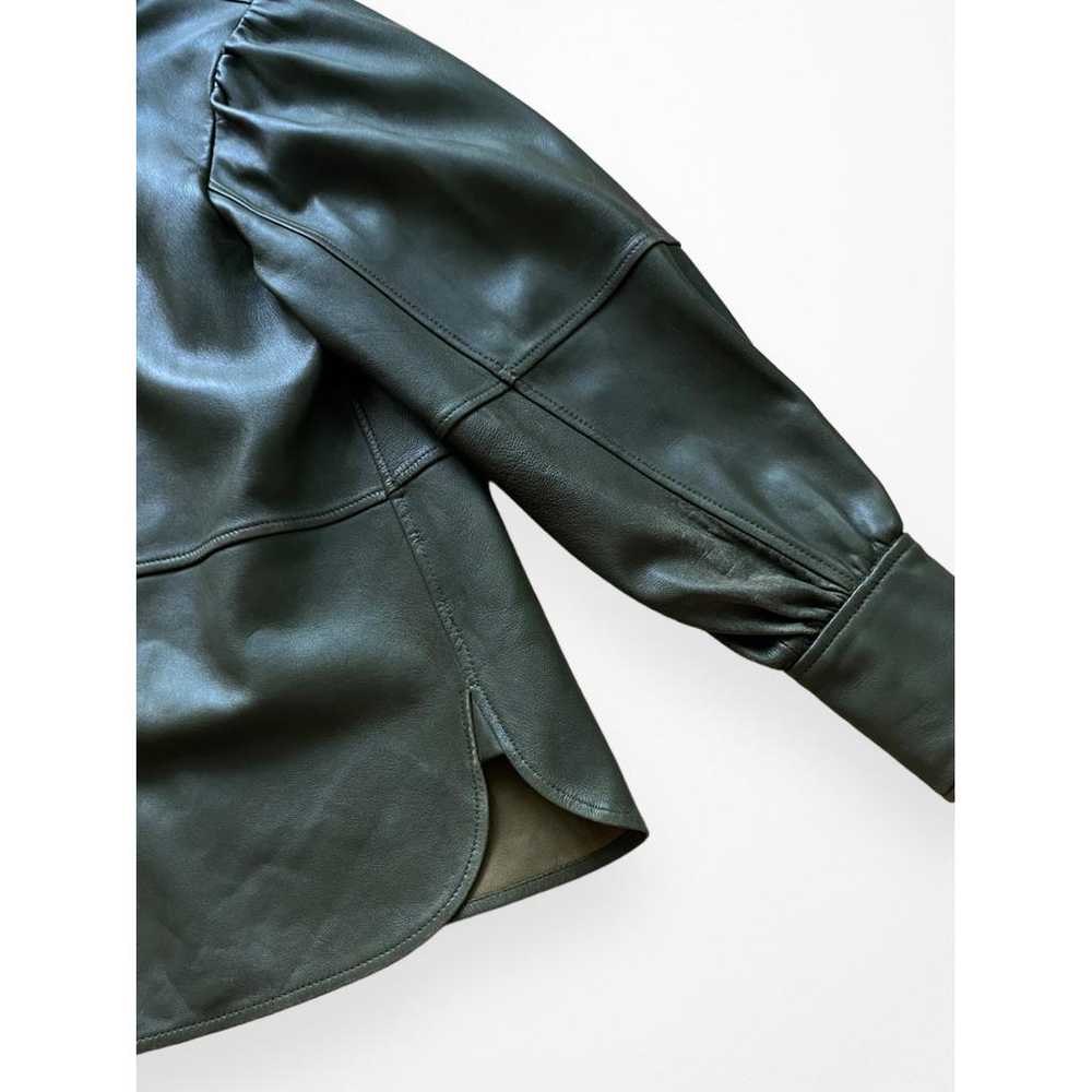 Ganni Leather biker jacket - image 7