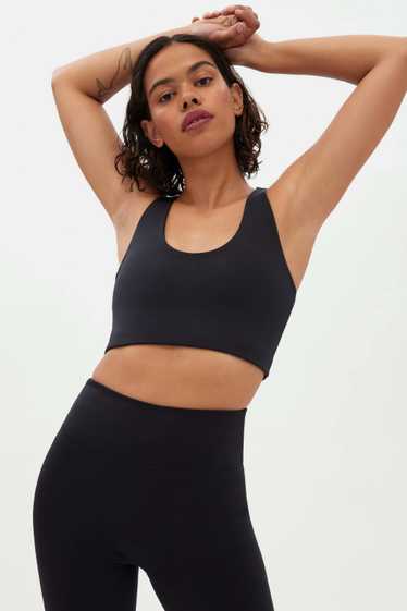 Girlfriend Collective Black Audrey Cross Back Bra - image 1