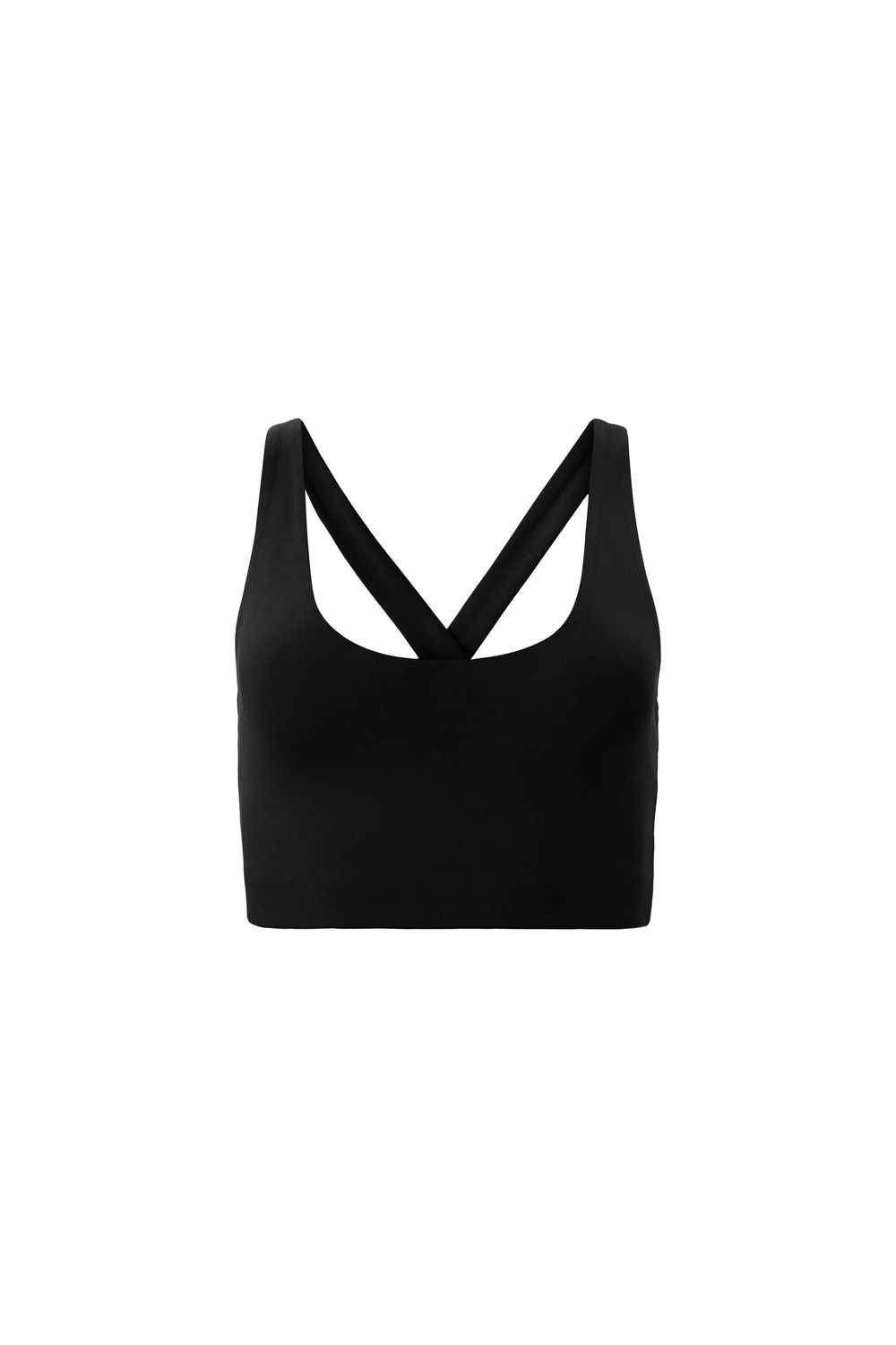 Girlfriend Collective Black Audrey Cross Back Bra - image 2