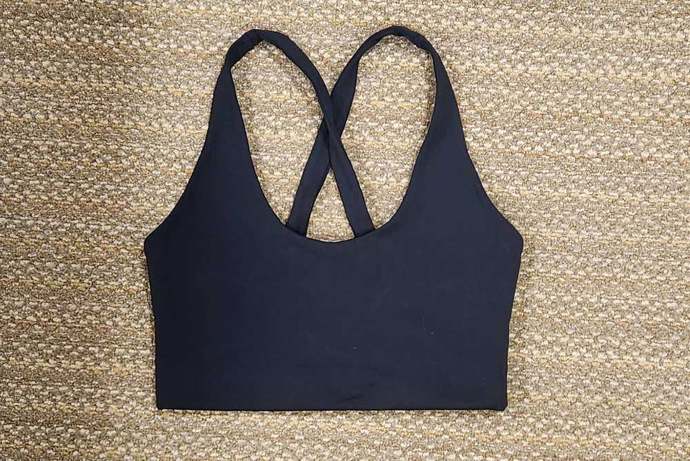 Girlfriend Collective Black Audrey Cross Back Bra - image 5