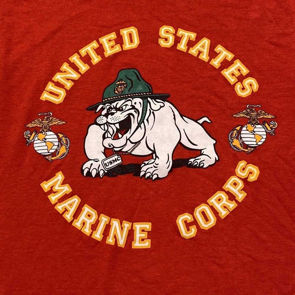 Vintage US Marine Corps USMC T-Shirt small/Medium… - image 3