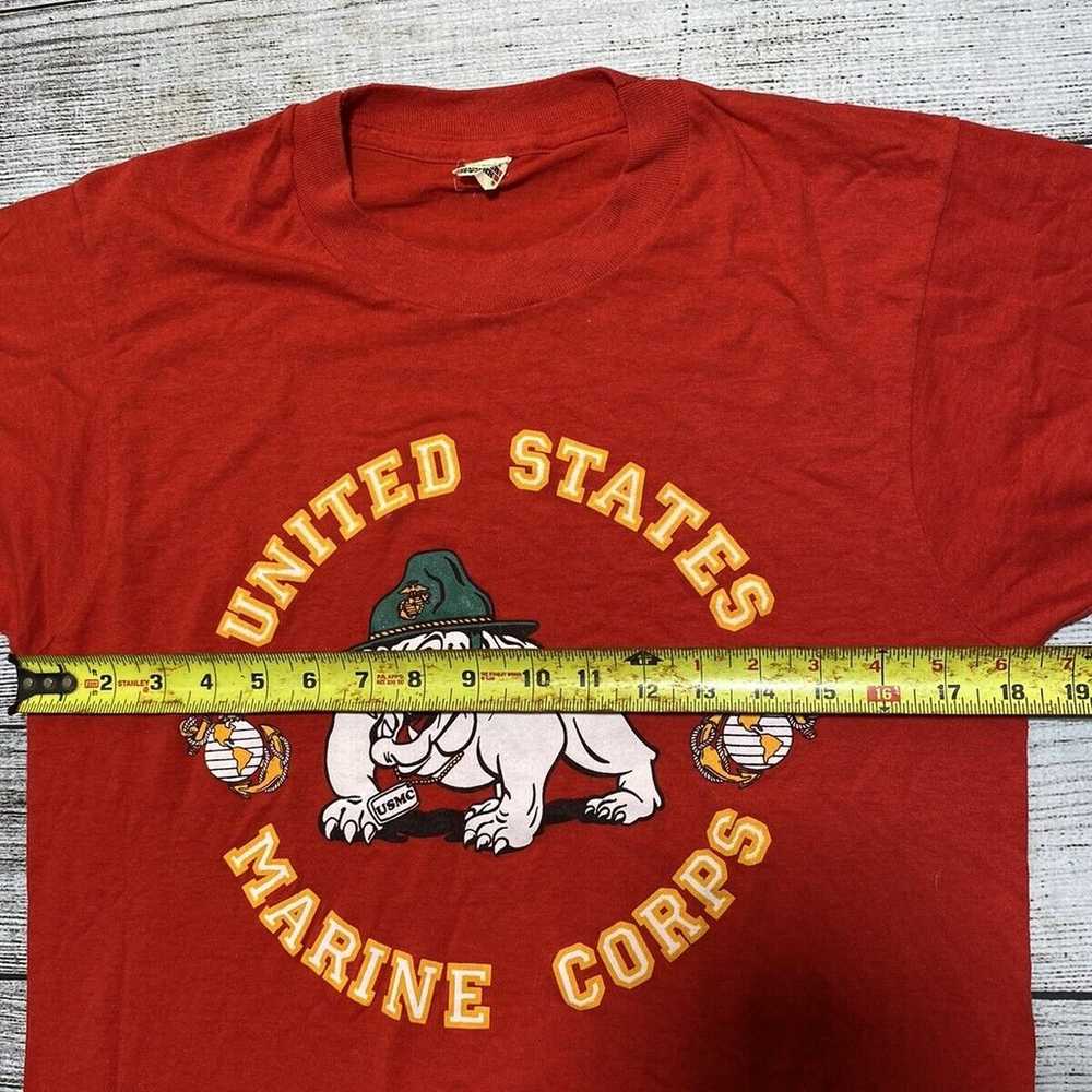 Vintage US Marine Corps USMC T-Shirt small/Medium… - image 6