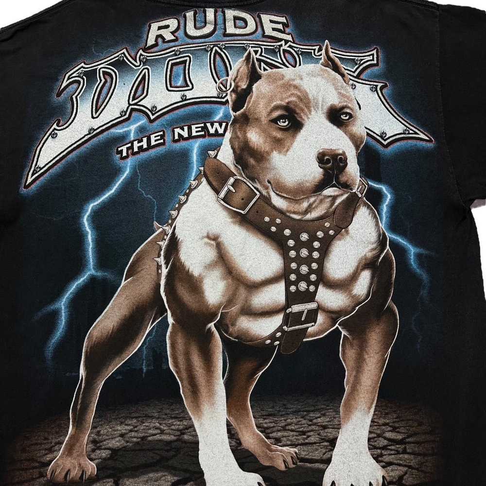 Vintage Vintage Rude Dog Lightning T-Shirt - image 3