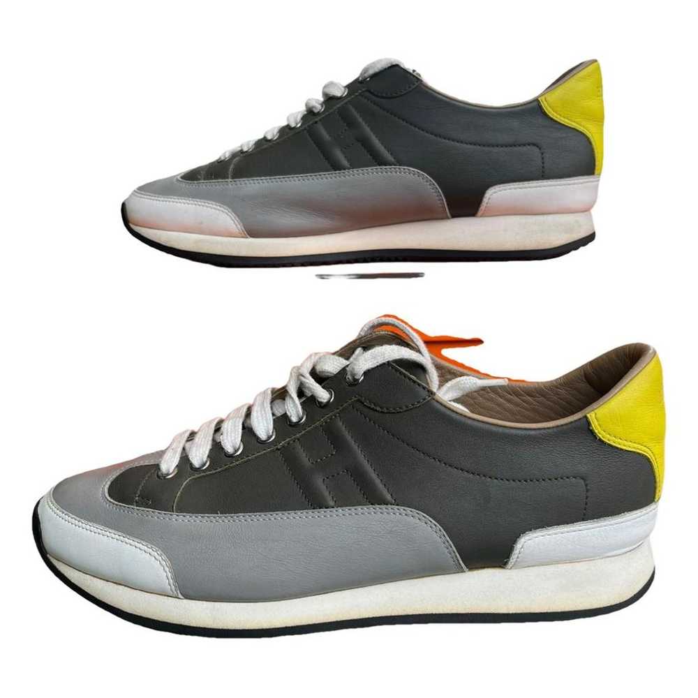 Hermès Leather low trainers - image 1