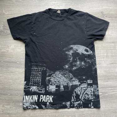 Vintage Linkin Park All Over Print Y2K Black on Black… - Gem