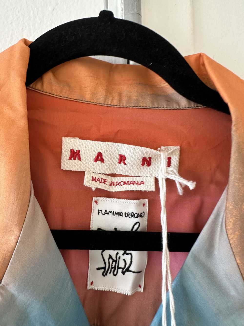 Marni Marni Striped Camp Collar Button Up Shirt - image 3
