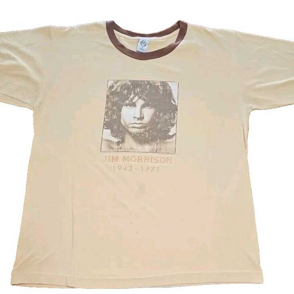 Vintage Jim Morrison Rock Band T-Shirt Size Med W… - image 1