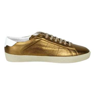 Saint Laurent Sl/06 leather low trainers