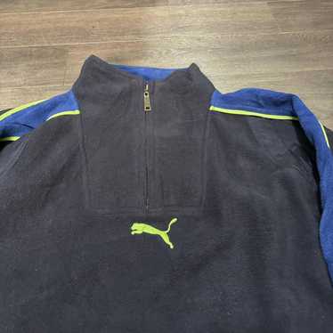 Puma Vintage Puma Pull Over Fleece Anorak Sweatsh… - image 1