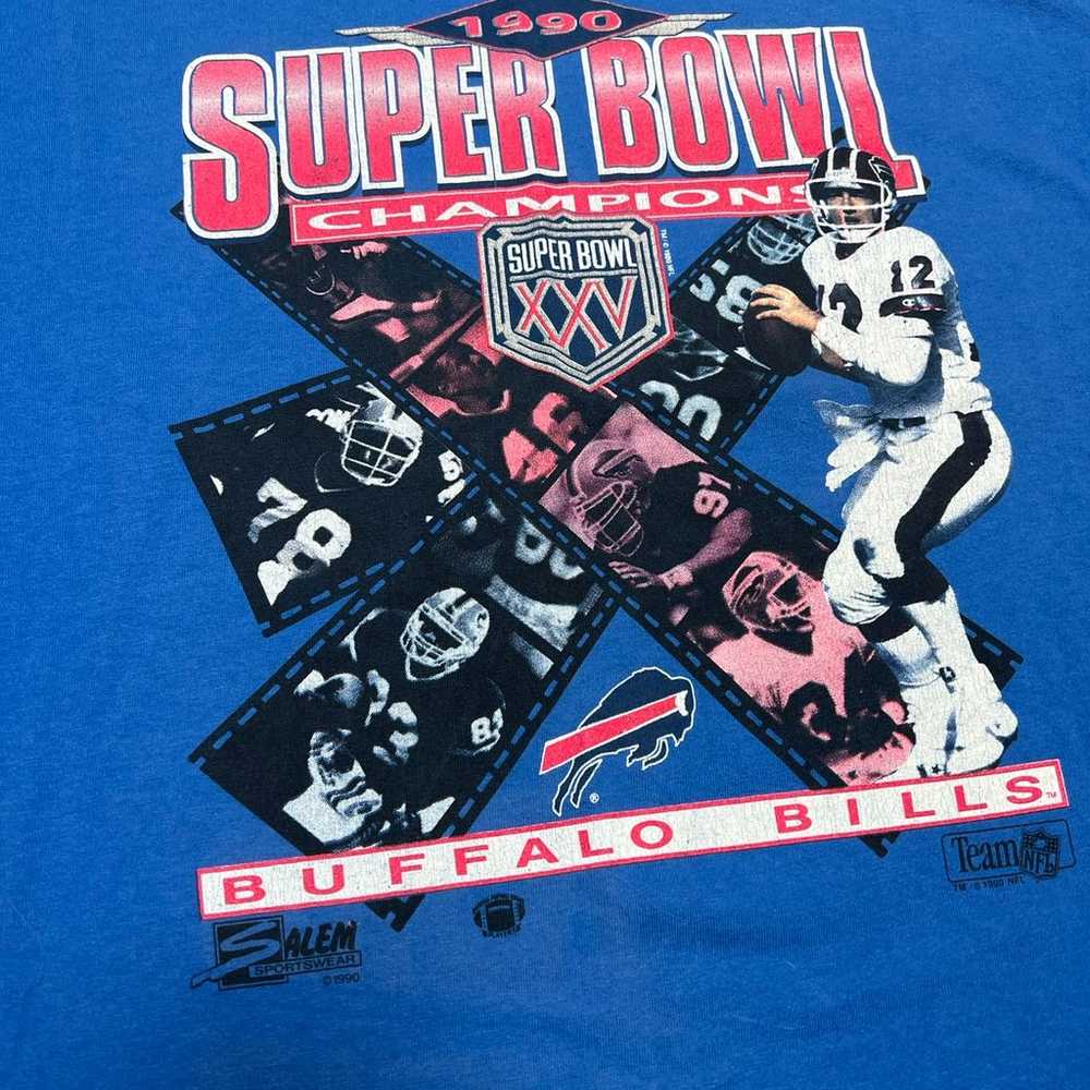 Vintage 1990 Buffalo Bills Super Bowl Champions M… - image 3