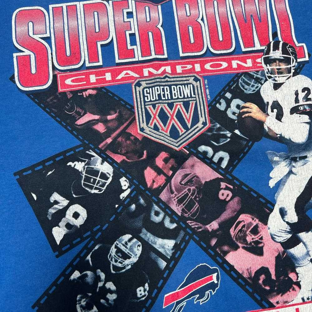 Vintage 1990 Buffalo Bills Super Bowl Champions M… - image 4