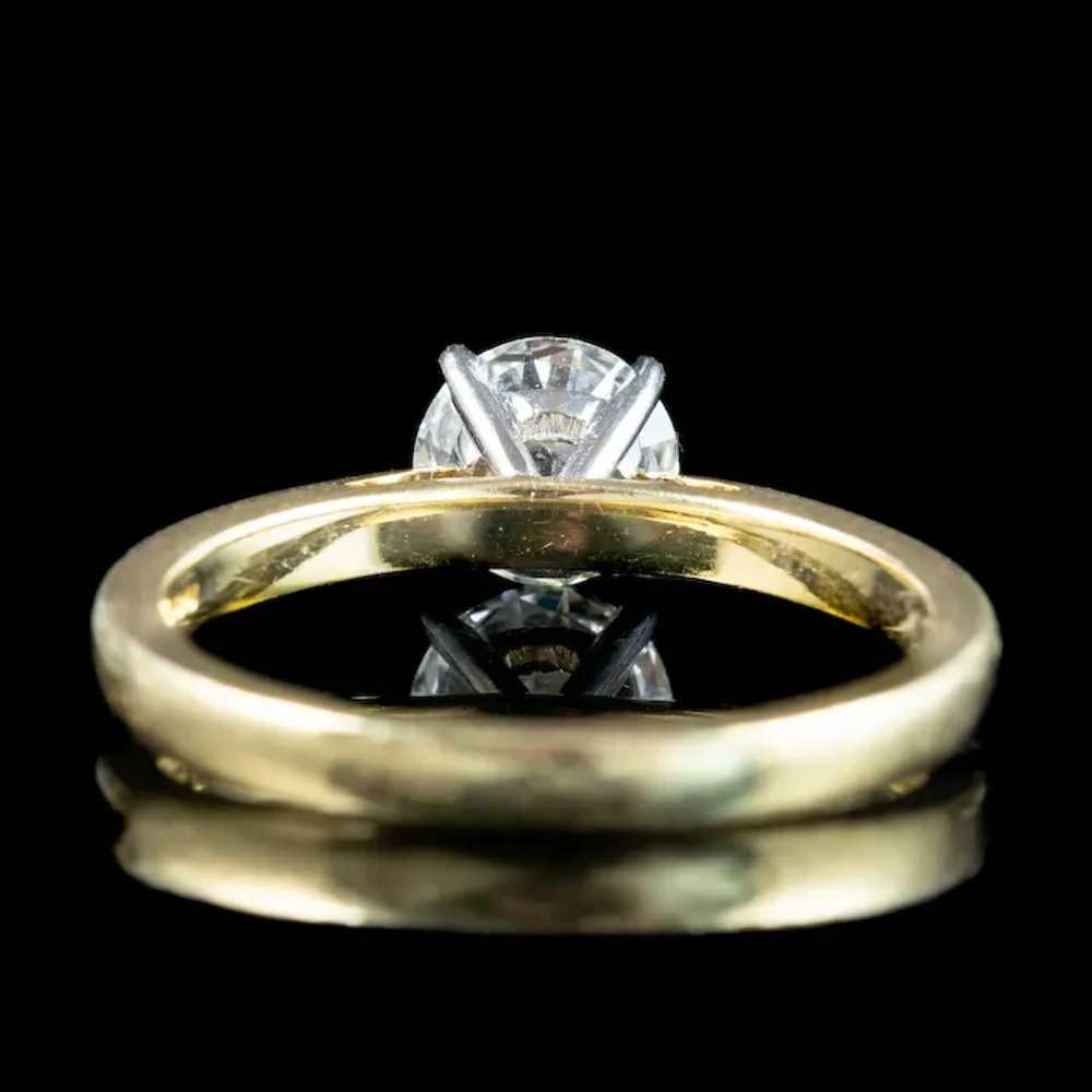 Edwardian Style Diamond Solitaire Ring 1.1ct Diam… - image 5