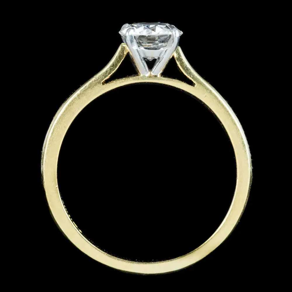 Edwardian Style Diamond Solitaire Ring 1.1ct Diam… - image 6