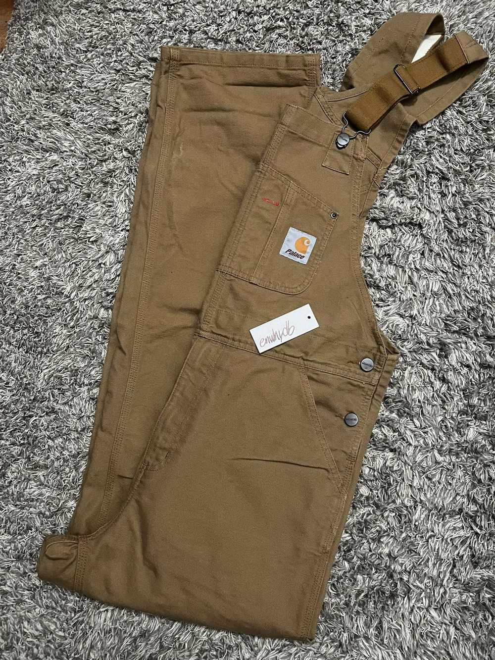 Carhartt × Palace Palace/Carhartt Bib Overall Bro… - image 1