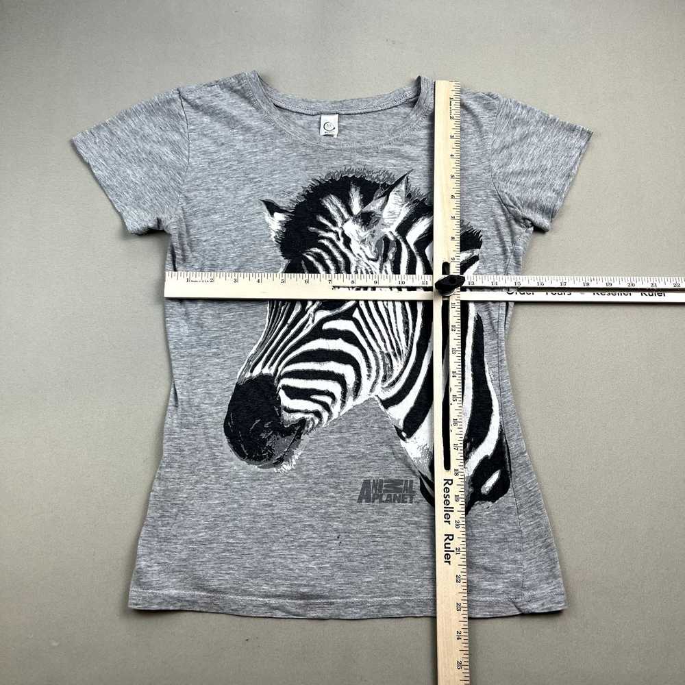 Vintage Vintage Zebra T-Shirt Large Gray Animal P… - image 6