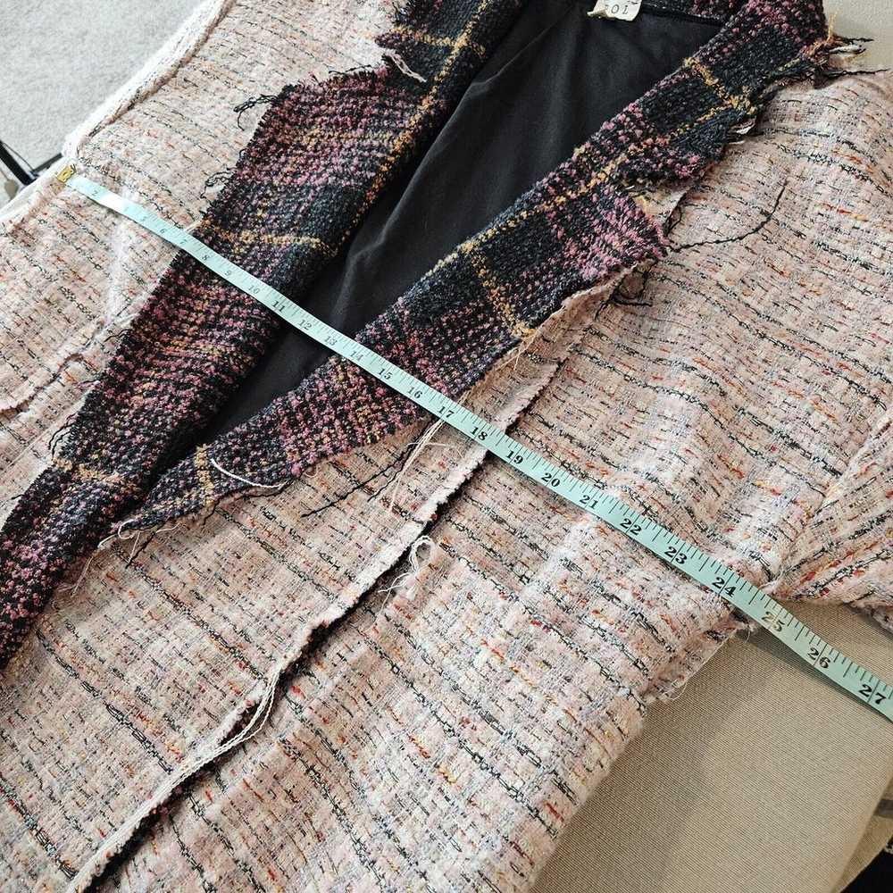 POL Multicolor Tweed Long Oversized Open Jacket S… - image 6