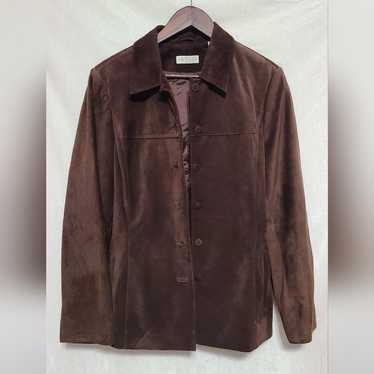 Lord and Taylor Women's Brown Suede Jacket Size L