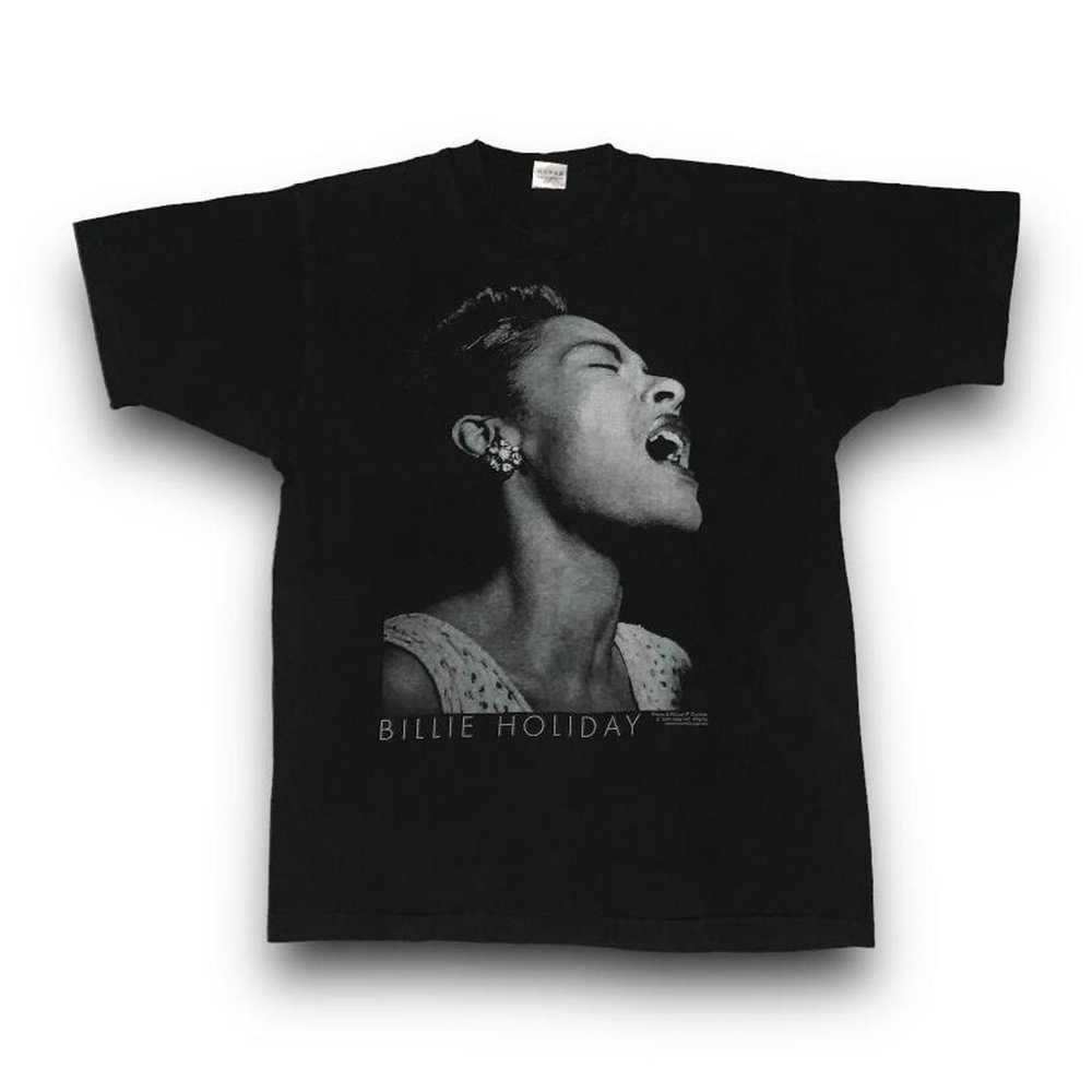 Band Tees × Vintage Vintage Billie Holiday Birthp… - image 1