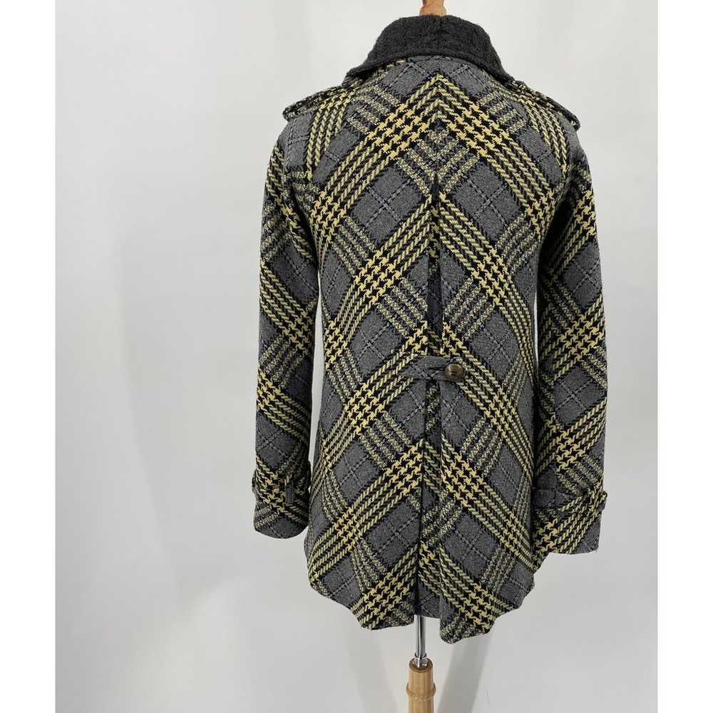 Free People Plaid Peacoat Wool Double Button Down… - image 5