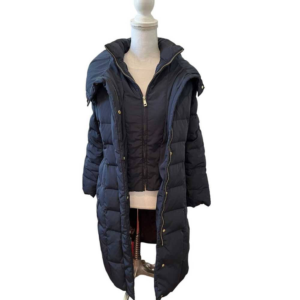 Cole Haan Winter Long Down Quilted Puffer Coat Na… - image 3