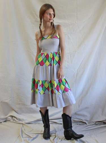 50s Harlequin Dress